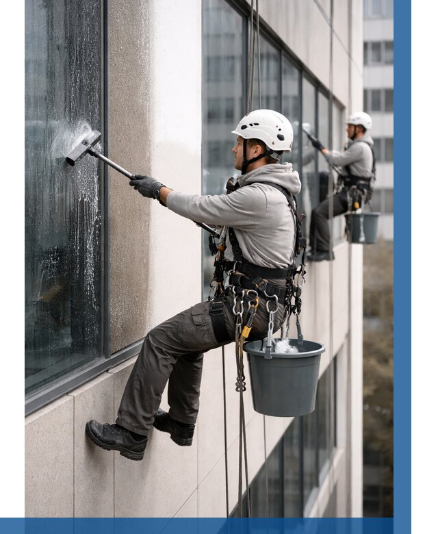 Мойка фасадов зданий в Полевской под ключ от 359 р. | ВЫСОТНИК-Плв