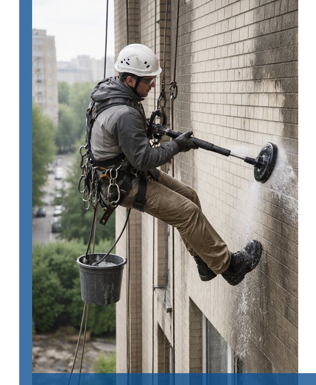 Очистка фасада от копоти в Полевской профессионально и безопасно