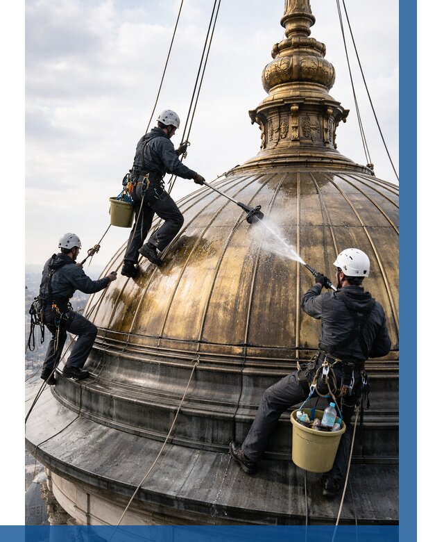Мойка куполов и шпилей в Полевской от 8212 р. - заказать | ВЫСОТНИК-Плв