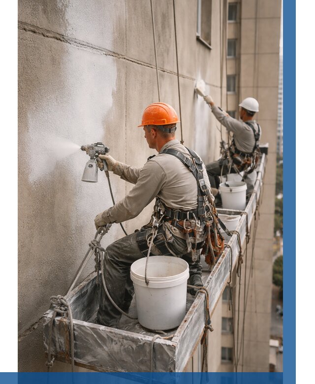 Грунтовка фасада на высоте в Полевской от 123 р. | ВЫСОТНИК-Плв