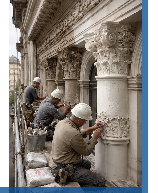 Реставрация фасадной лепнины в Полевской от 2566 р. | ВЫСОТНИК-Плв