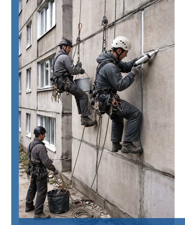 Герметизация межпанельных швов в Полевской с гарантией герметичности