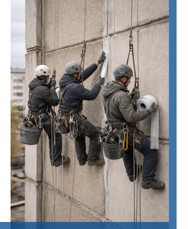 Ремонт межпанельных швов в Полевской от 770 р. | ВЫСОТНИК-Плв