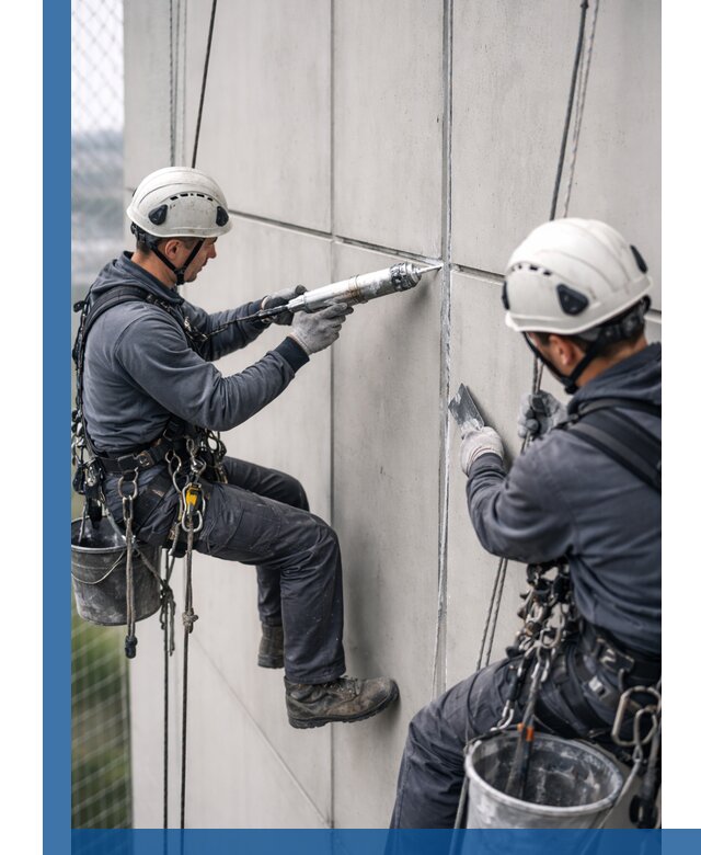 Первичная герметизация швов фасадов и кровель в Полевской