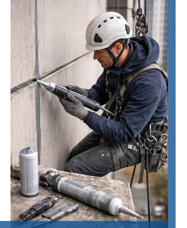 Вторичная герметизация швов в Полевской от 462 р. | ВЫСОТНИК-Плв