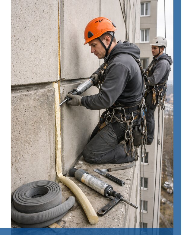 Теплый шов межпанельные швы в Полевской от 719 р. | ВЫСОТНИК-Плв