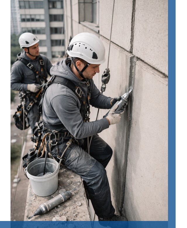 Ремонт деформационных швов здания в Полевской от 1027 р. | ВЫСОТНИК-Плв