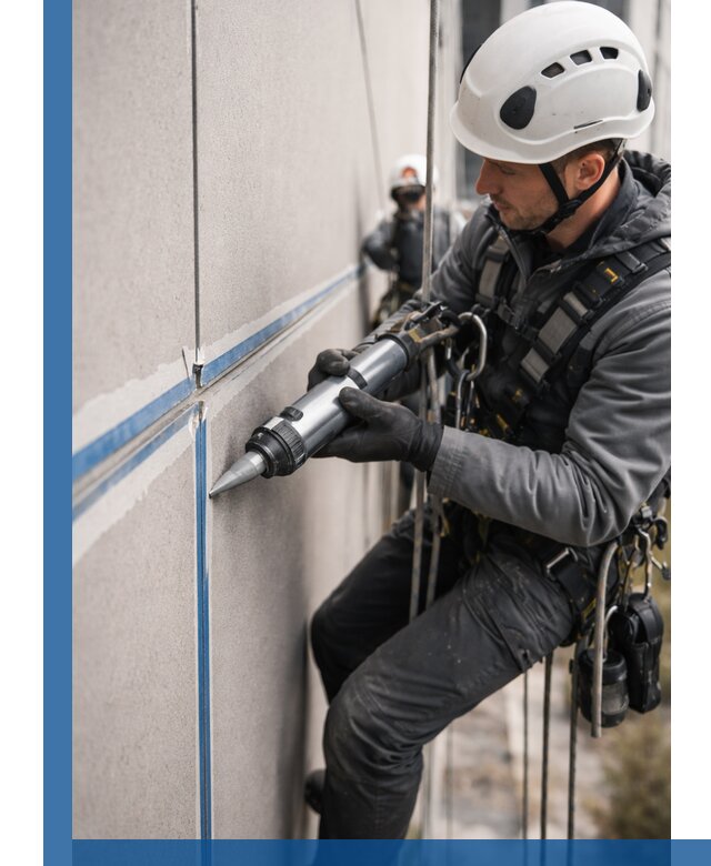 Герметизация стыков фасадных панелей в Полевской качественно и быстро