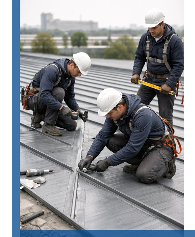 Ремонт фальцевой кровли в Полевской срочно и качественно