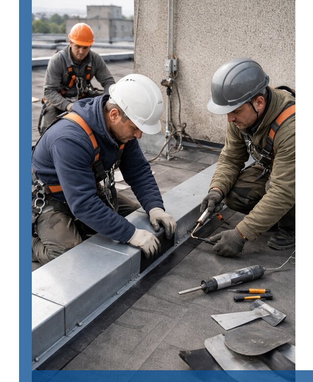 Ремонт кровельных примыканий в Полевской профессионально