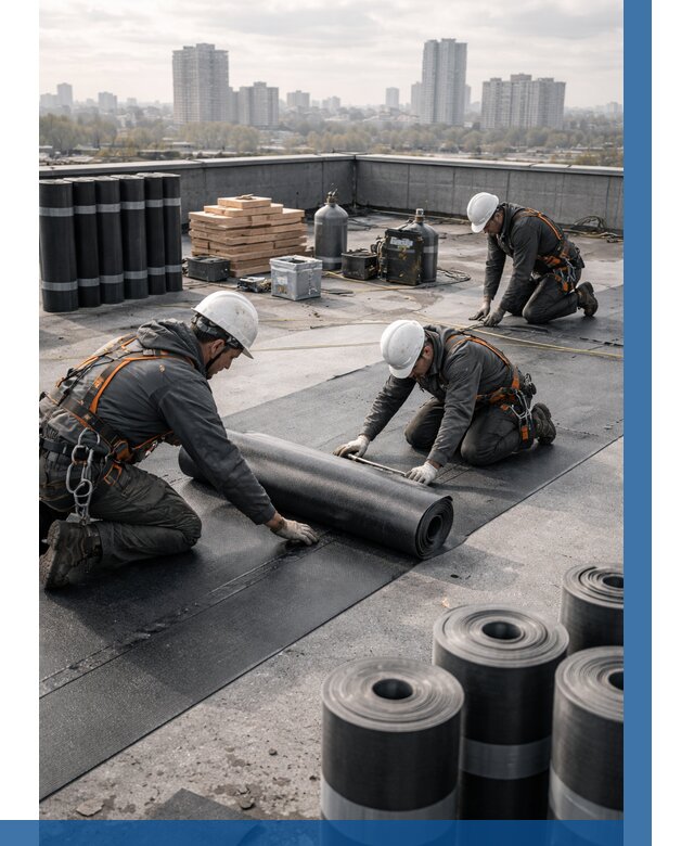 Монтаж мягкой кровли под ключ в Полевской от 462 р. | ВЫСОТНИК-Плв