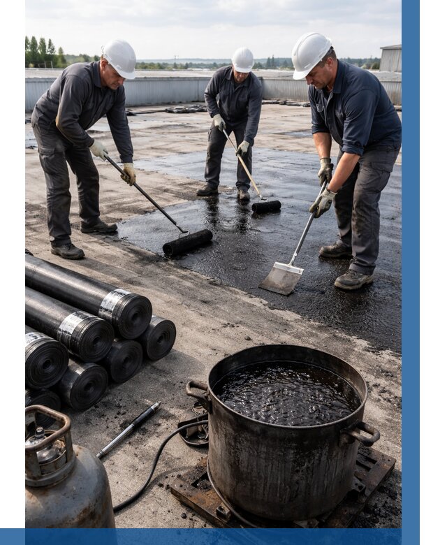 Гидроизоляция кровли мастикой в Полевской от 616 р. | ВЫСОТНИК-Плв