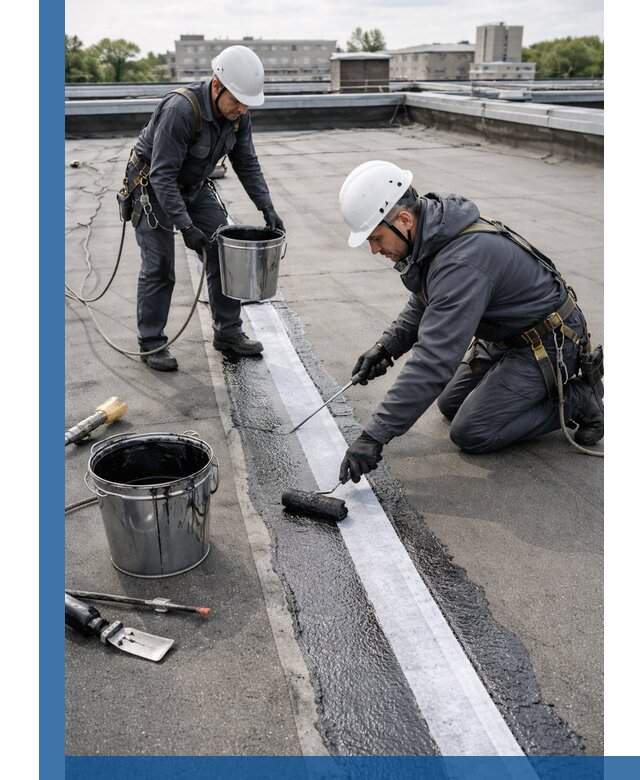 Гидроизоляция кровли мастикой в Полевской надежная защита