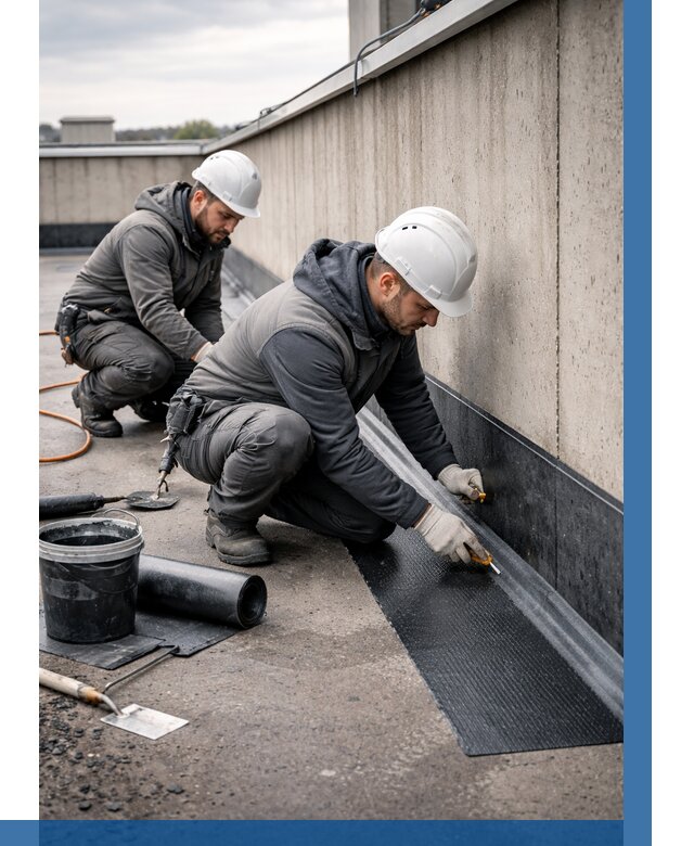 Гидроизоляция примыканий на кровле в Полевской от 924 р. | ВЫСОТНИК-Плв