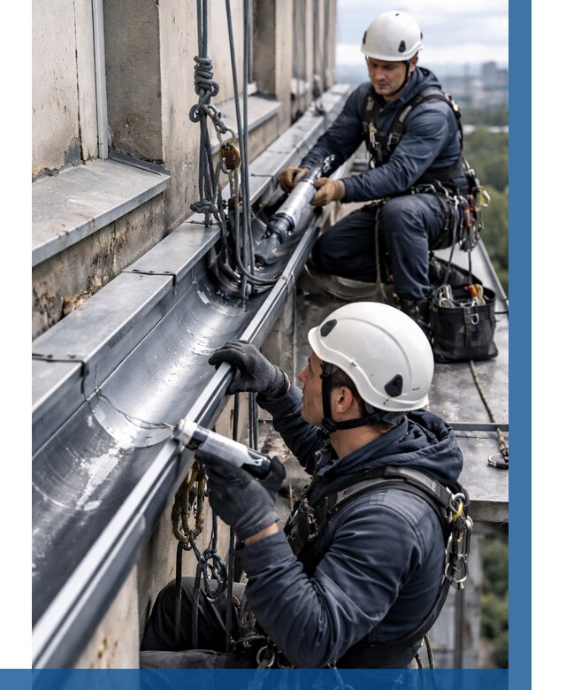 Ремонт водосточных желобов в Полевской от 6672 р. | ВЫСОТНИК-Плв