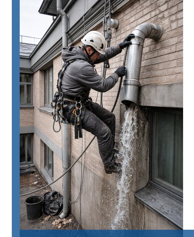 Профессиональная прочистка водосточных труб в Полевской с гарантией