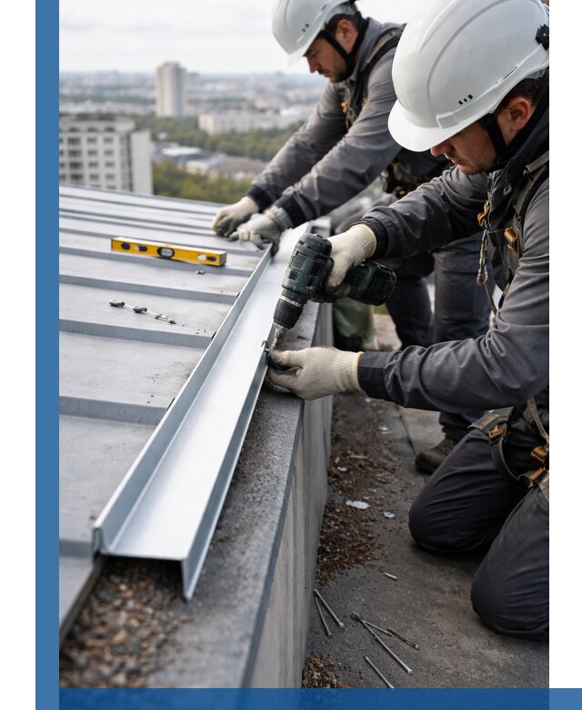 Монтаж капельника на кровле в Полевской с гарантией качества