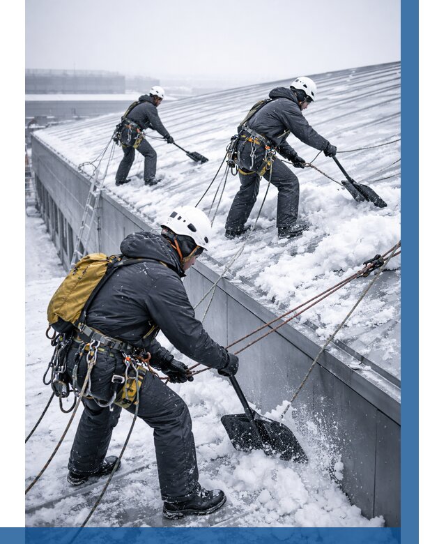 Очистка навесов от снега в Полевской от 4619 р. | ВЫСОТНИК-Плв