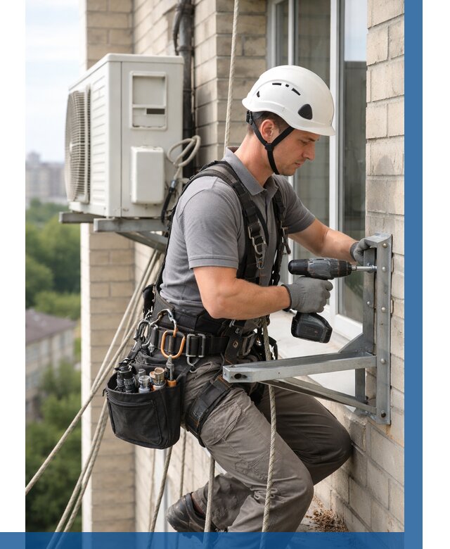 Установка кронштейнов кондиционера в Полевской от 3593 р. | ВЫСОТНИК-Плв