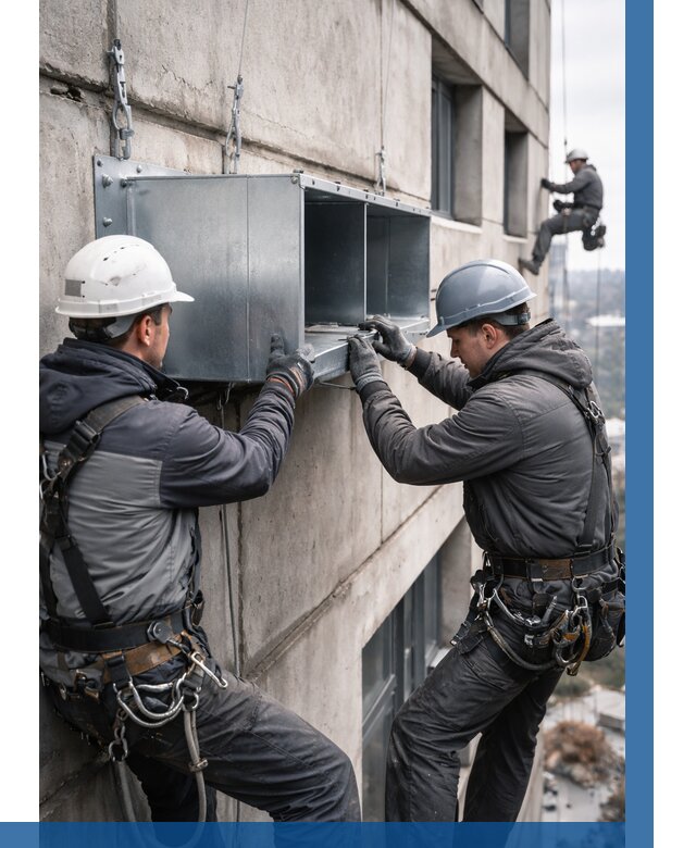 Монтаж вентиляционных коробов в Полевской от 3080 р. | ВЫСОТНИК-Плв