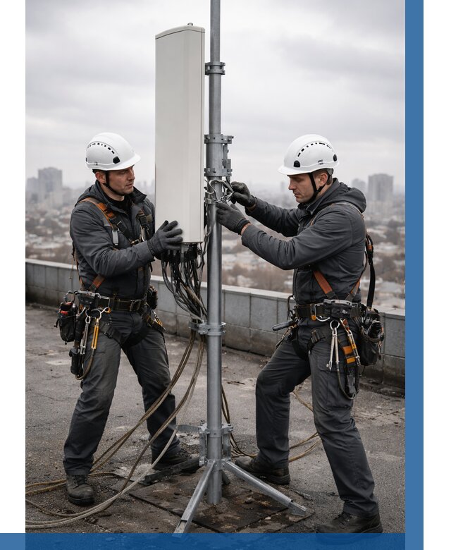 Монтаж антенн связи на крыше в Полевской от 8725 р. | ВЫСОТНИК-Плв