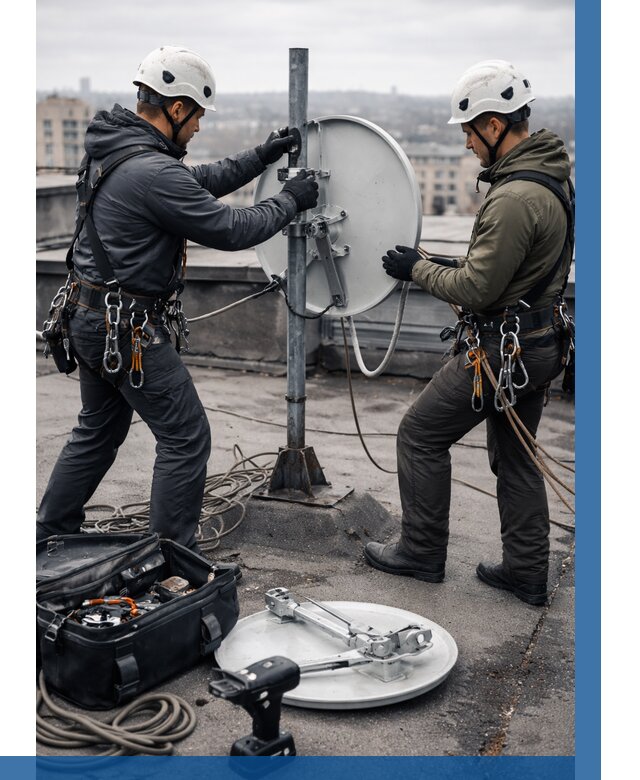 Демонтаж антенн на крыше в Полевской от 4619 р. | ВЫСОТНИК-Плв