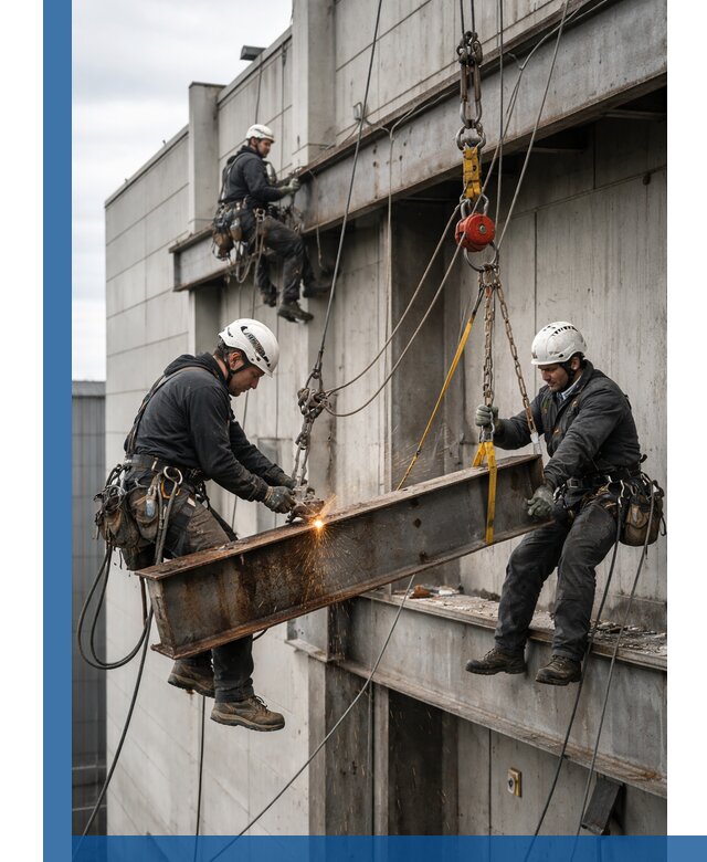 Демонтаж металлоконструкций на высоте в Полевской под ключ