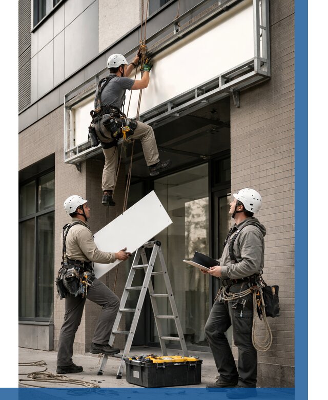 Монтаж светового короба в Полевской от 6672 р. | ВЫСОТНИК-Плв