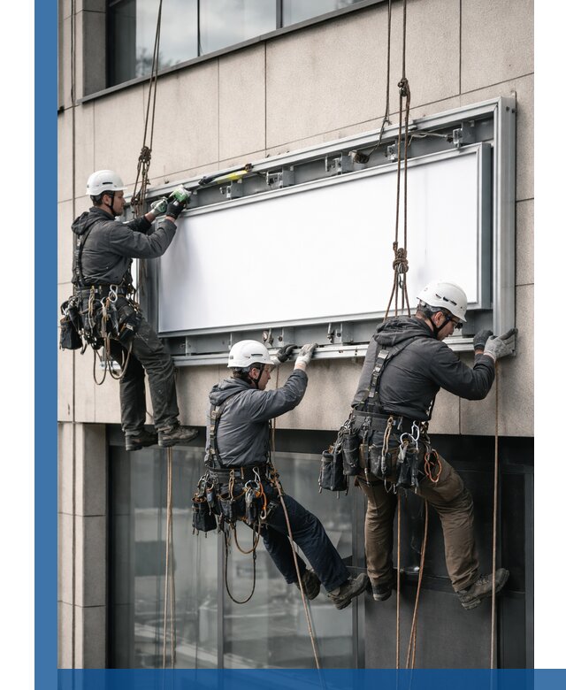 Профессиональный монтаж светового короба под ключ в Полевской