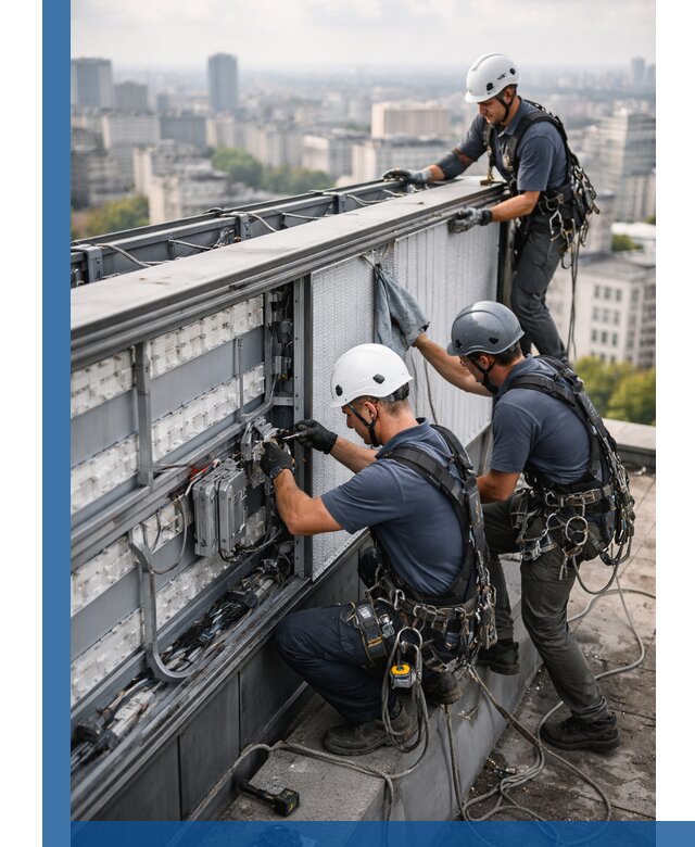 Профессиональное обслуживание крышной рекламы в Полевской под ключ