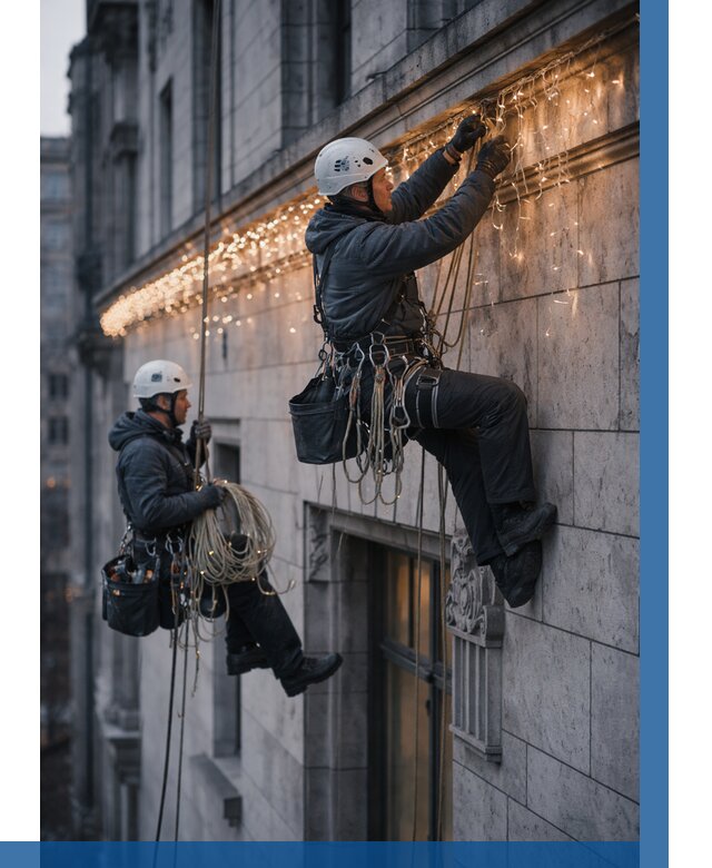 Монтаж новогодней иллюминации в Полевской от 8725 р. | ВЫСОТНИК-Плв