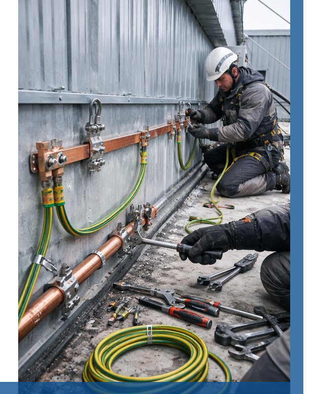 Монтаж заземления здания в Полевской от 25663 р. | ВЫСОТНИК-Плв