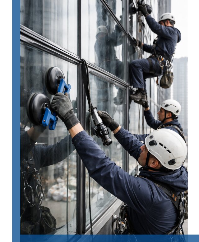 Радиусное остекление фасадов под ключ в Полевской с гарантиями