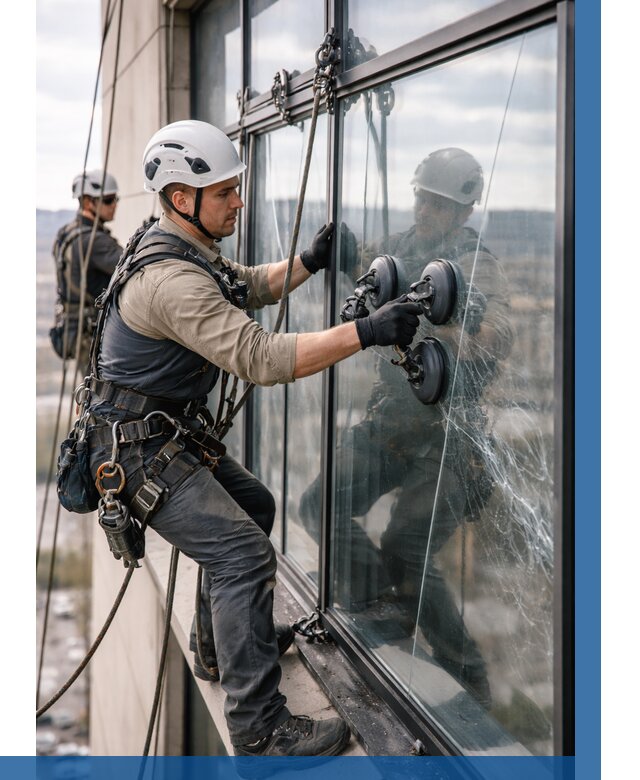 Замена стекла в витраже в Полевской под ключ от 8725 р. | ВЫСОТНИК-Плв