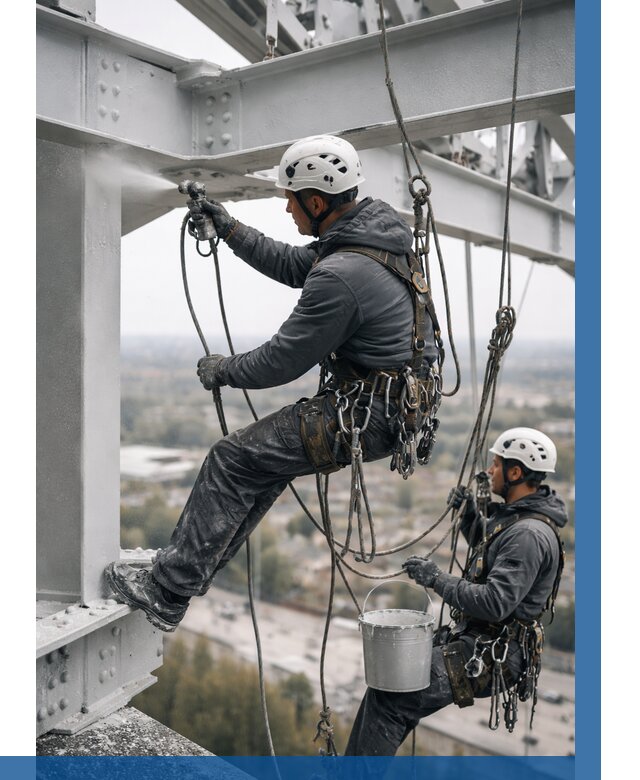 Покраска металлоконструкций на высоте в Полевской 359 р |ВЫСОТНИК-Плв