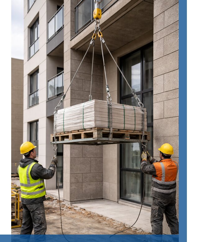 Подъем керамогранита на этаж в Полевской от 3593 р. | ВЫСОТНИК-Плв