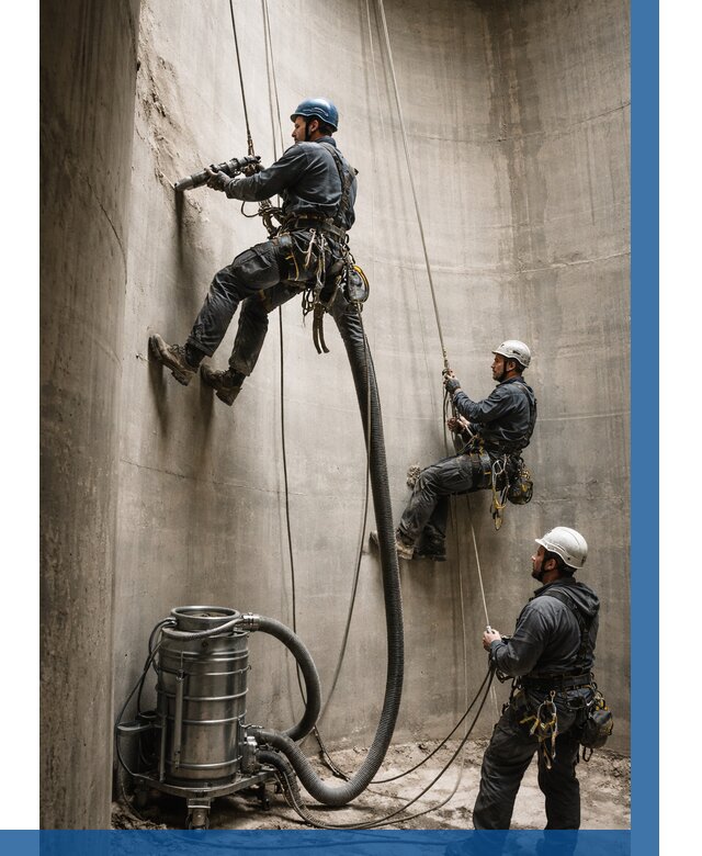 Зачистка силосов в Полевской от 4619 р. Договор и смета ВЫСОТНИК-Плв