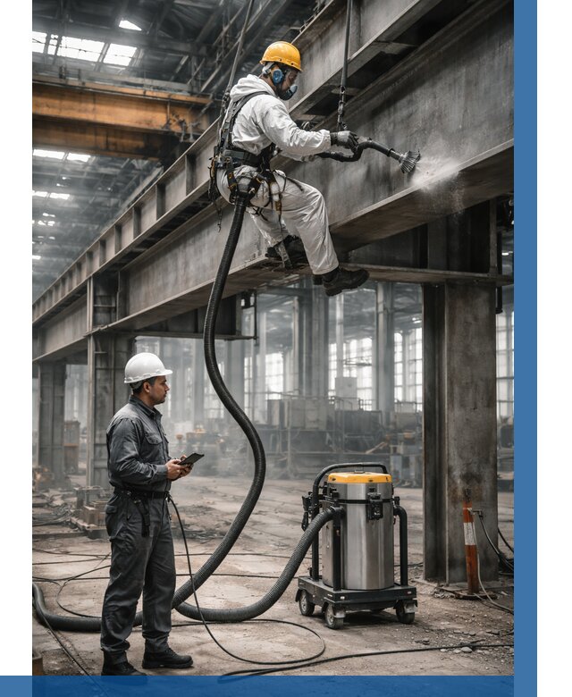 Обеспыливание конструкций в цехе в Полевской от 4311 р. | ВЫСОТНИК-Плв