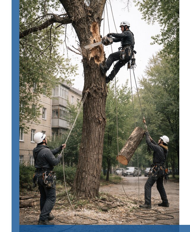 Срочное удаление аварийных деревьев в Полевской с гарантией безопасности