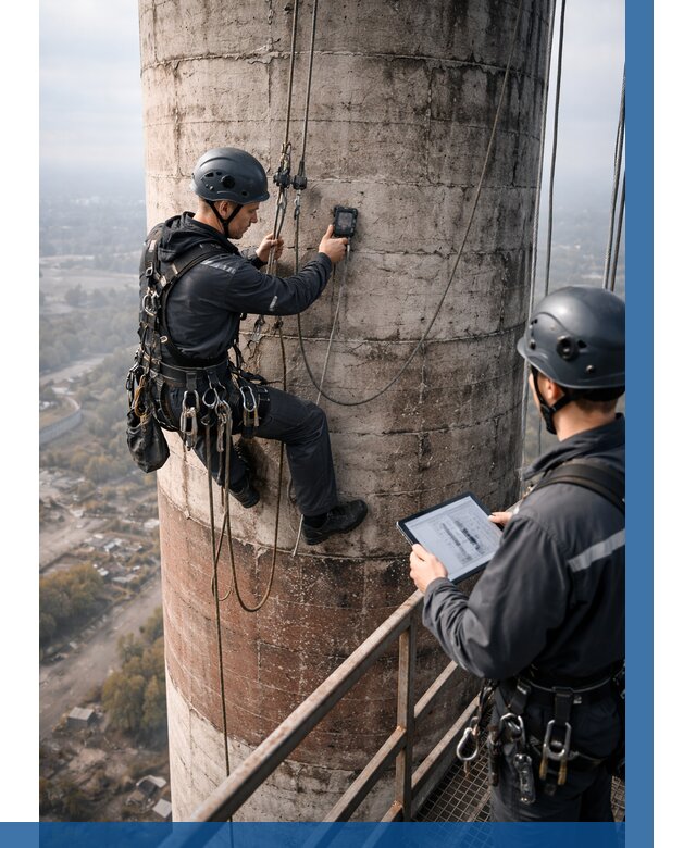 Обследование дымовой трубы в Полевской от 8212 р. | ВЫСОТНИК-Плв