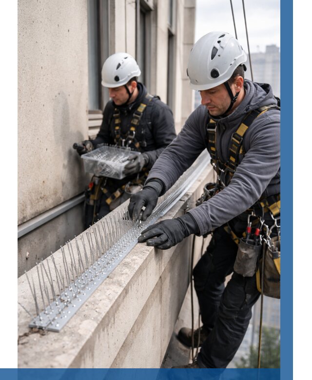 Установка шипов от птиц в Полевской от 873 р. | ВЫСОТНИК-Плв